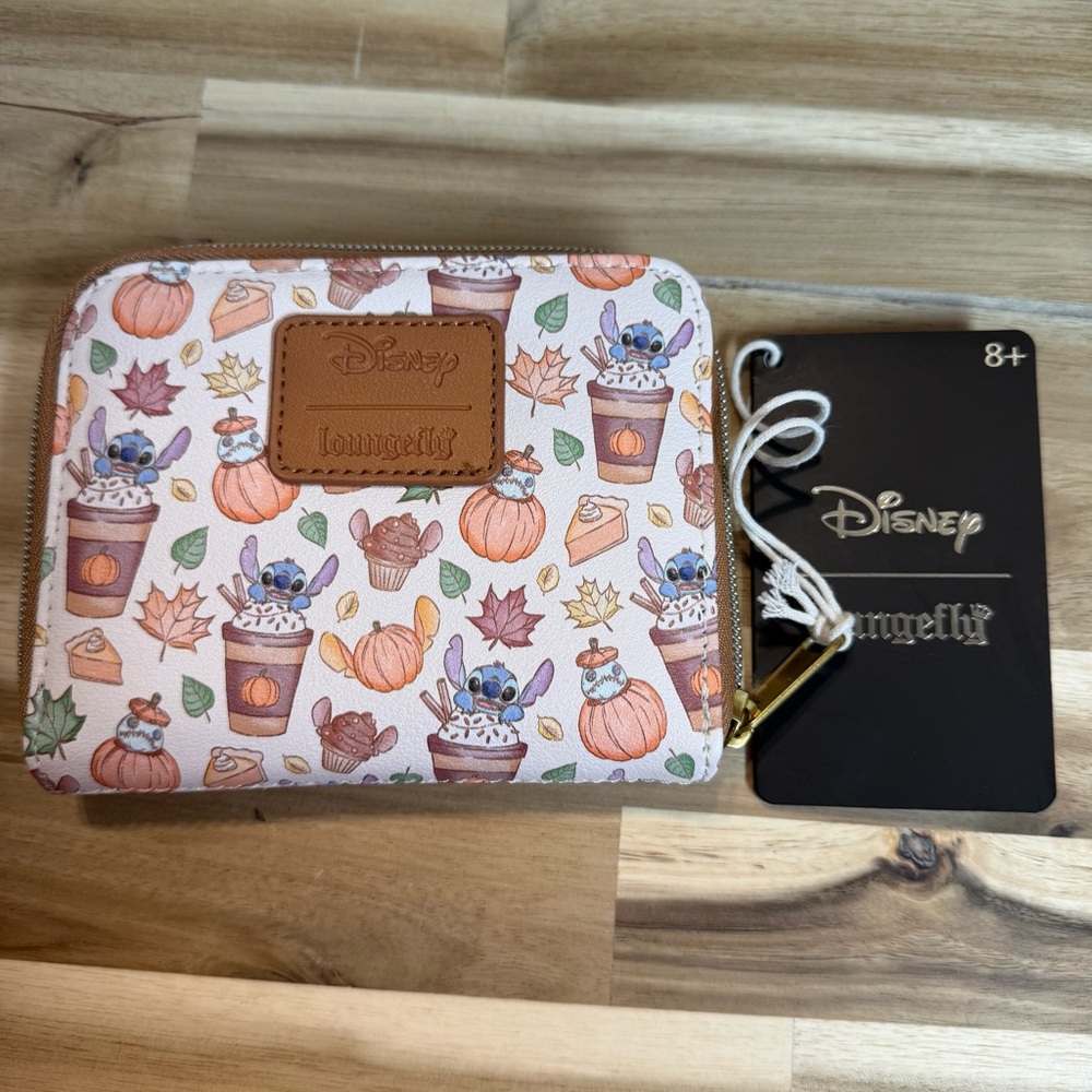 Disney Loungefly Stitch Pumpkin Spice Latte Wallet